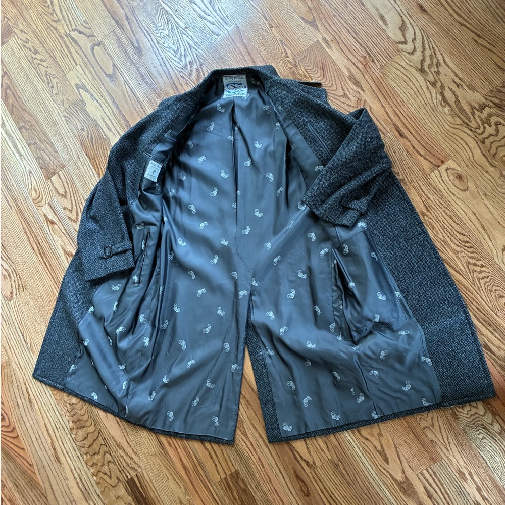 Hickey Freeman Charcoal Trench Coat - Picture 4 of 10